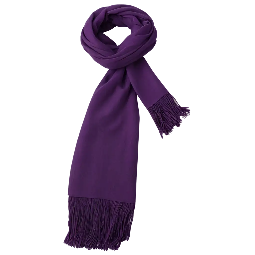 purple scarf