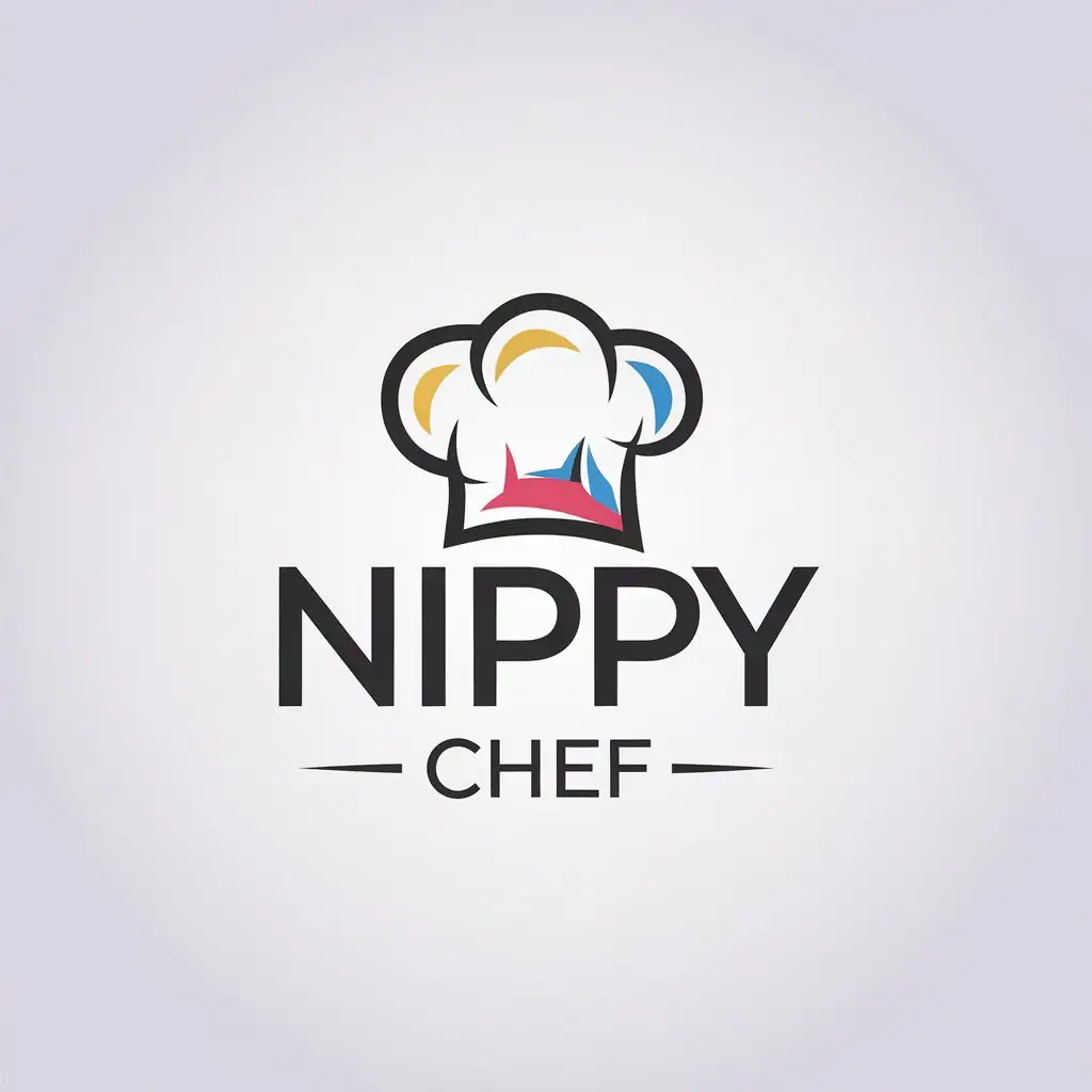 LOGO Design for Nippy Chef Minimalistic with Salamis Jams and Microgreens Theme