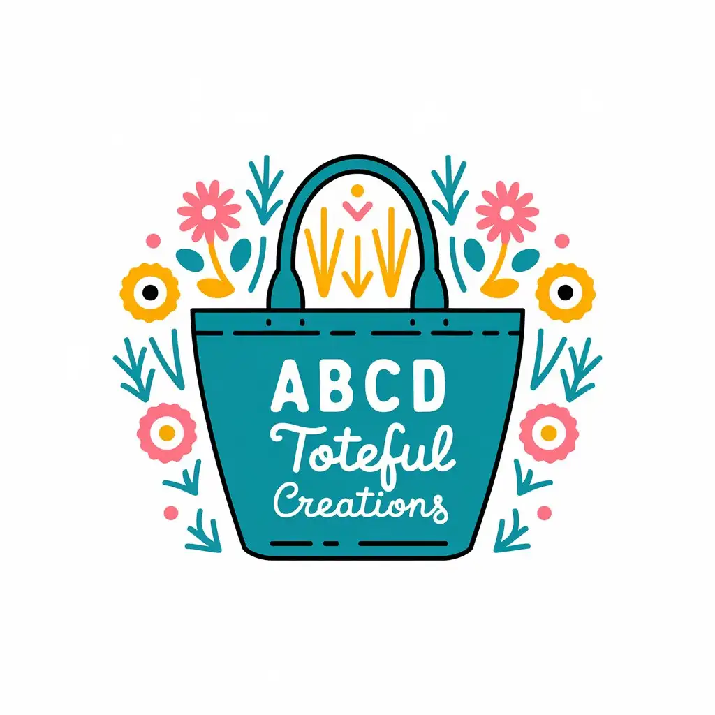 LOGO Design for ABCD Toteful Creations Tote Bag Symbol for Event Industry