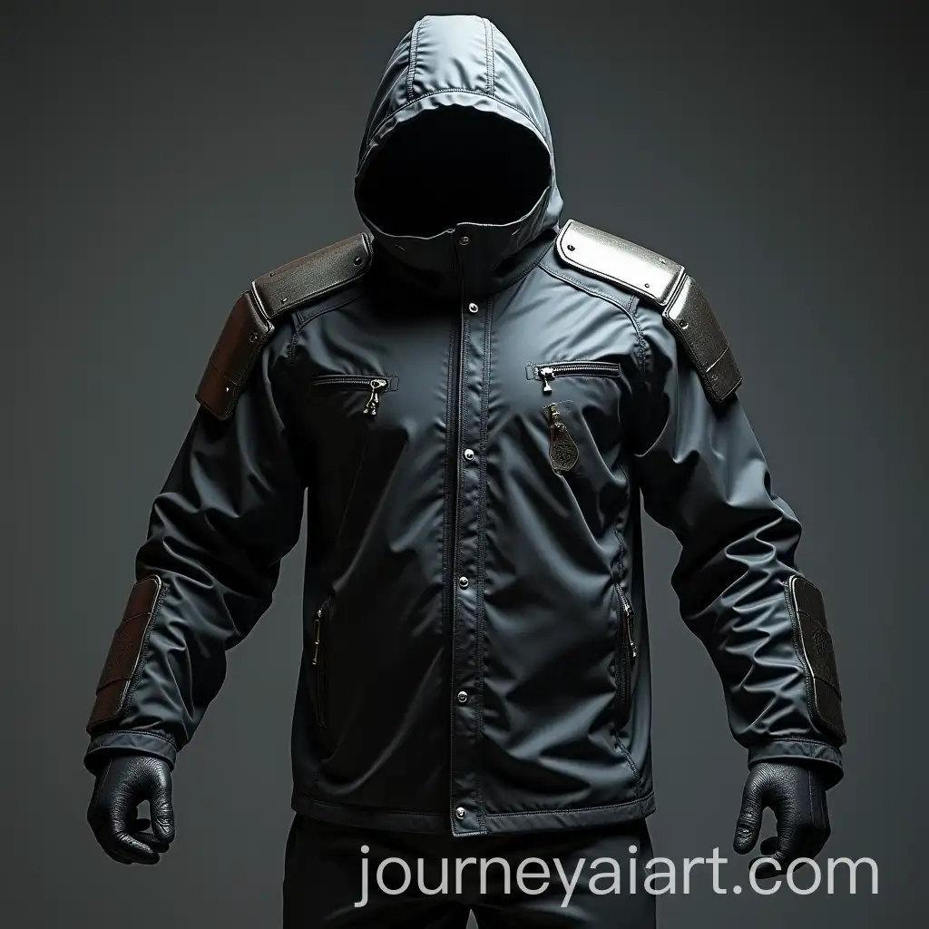 Futuristic-Transforming-Shoulder-Armor-with-Raincoat-Feature