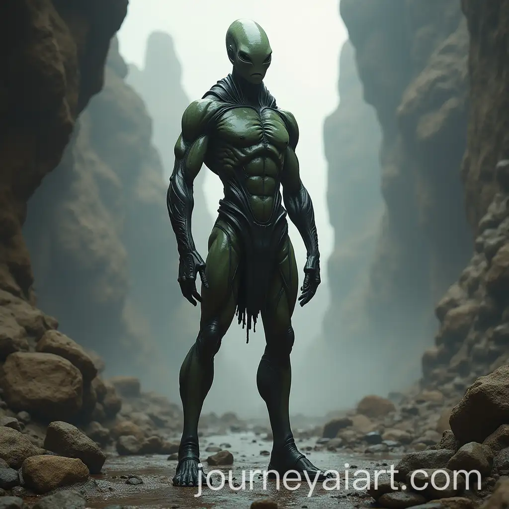 Tall-Muscular-Alien-in-a-SciFi-Setting