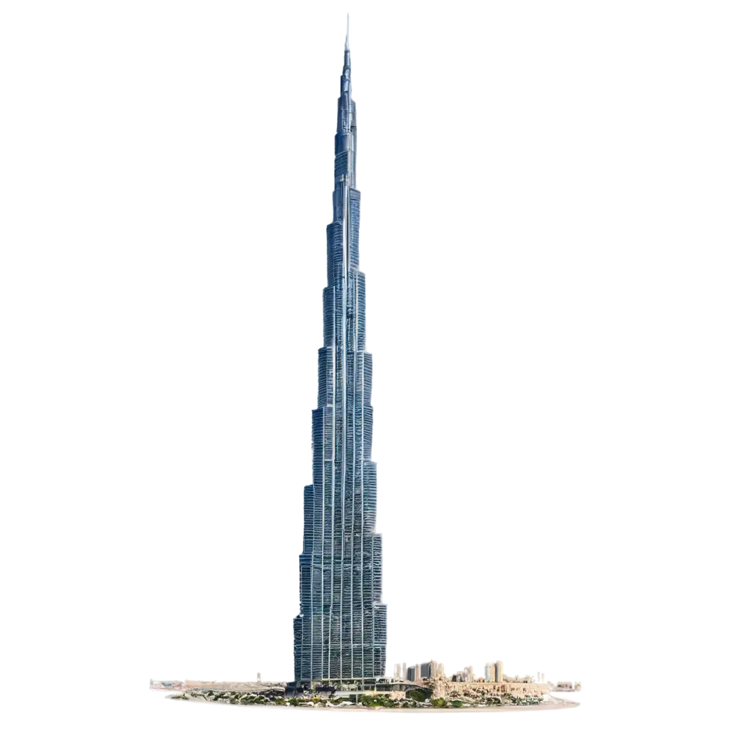 HighQuality-PNG-Image-of-Dubais-Burj-Khalifa-for-Stunning-Visual-Representation