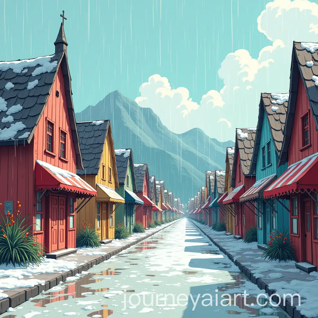 Charming-Small-Town-Under-a-Rain-of-Colorful-Gumdrops
