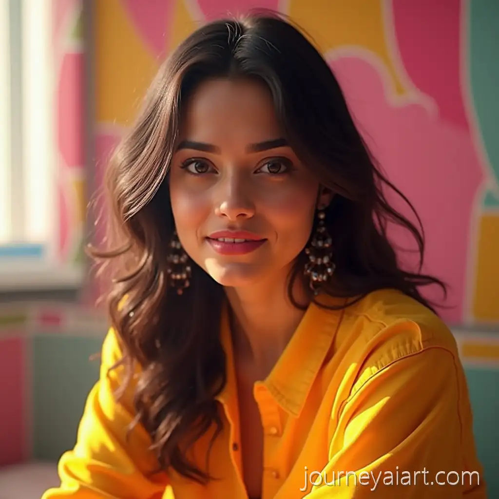 Portrait-of-Rashmika-Mandanna-in-a-Vibrant-Setting