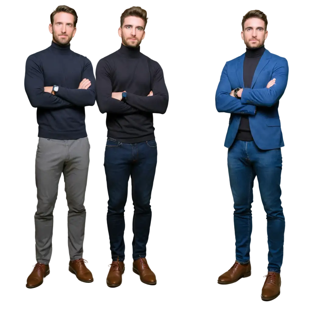 PNG-Image-Usage-ScenariosHighResolution-PNG-of-Three-Confident-Men-in-Diverse-Outfits-Perfect-for-Professional-and-Creative-Projects