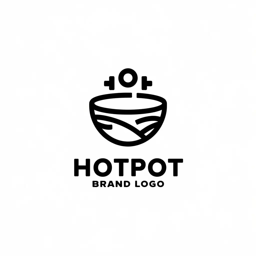 LOGO Design for Hotpot Brand Abstract Symbol Vector Logo for Restaurant Industry