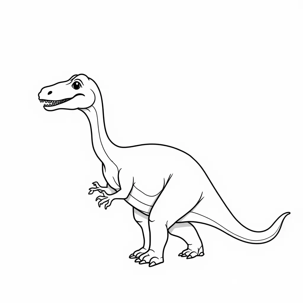 Dinosaur-Line-Art-for-Coloring-Book