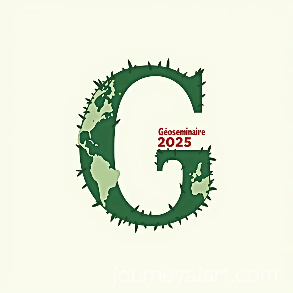 Geography-and-Geomatics-Logo-Design-with-Earth-Shape-and-Gosminaire-2025-Stamp