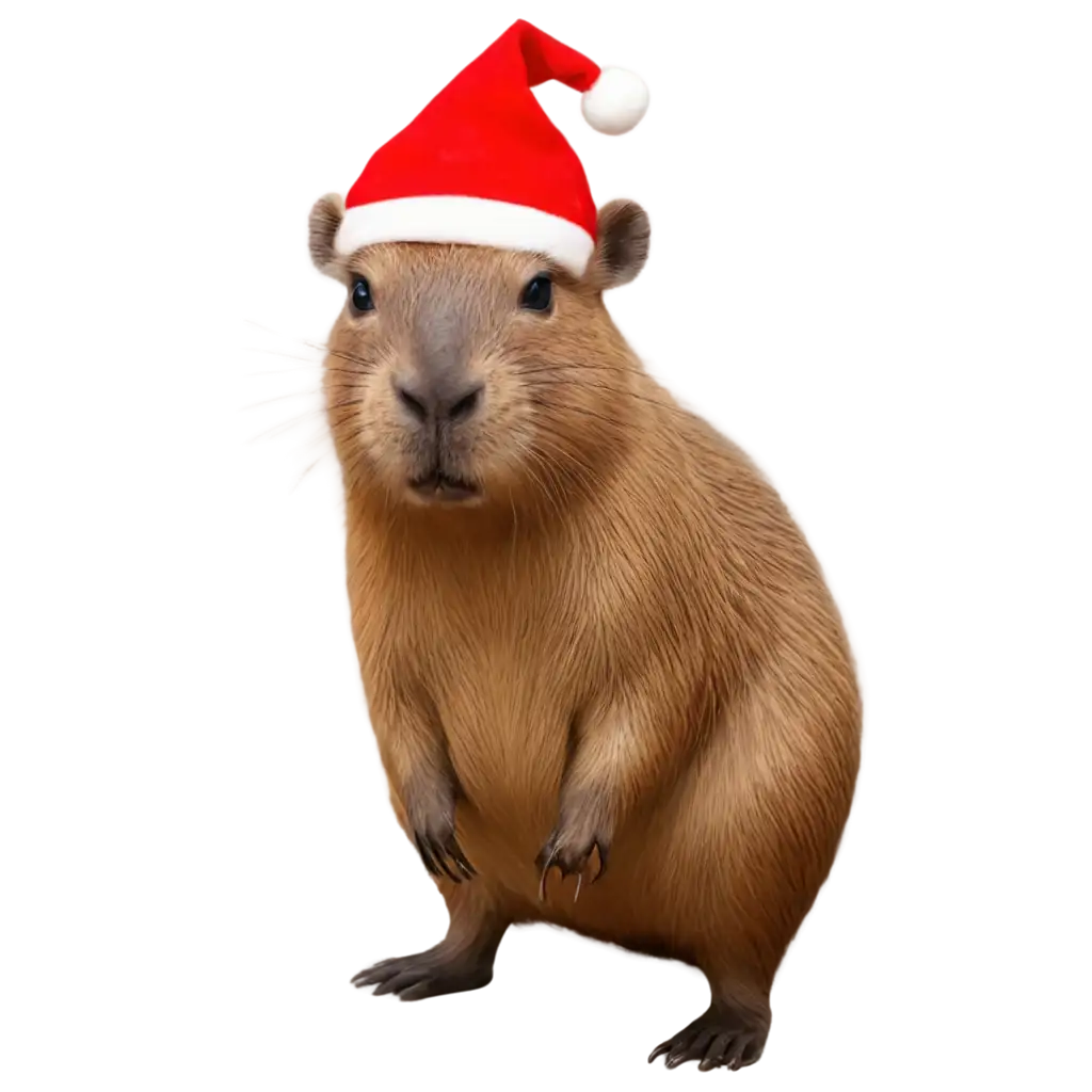 Capybara-at-Christmas-PNG-Image-Perfect-for-Festive-Projects-and-Seasonal-Designs