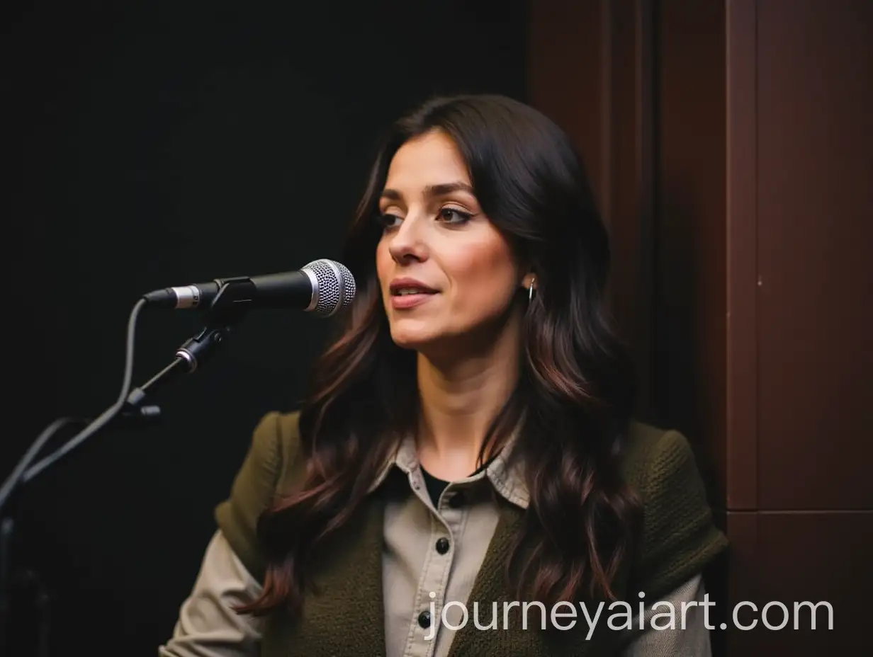 Female-Vocalist-Performing-on-Stage-with-Microphone