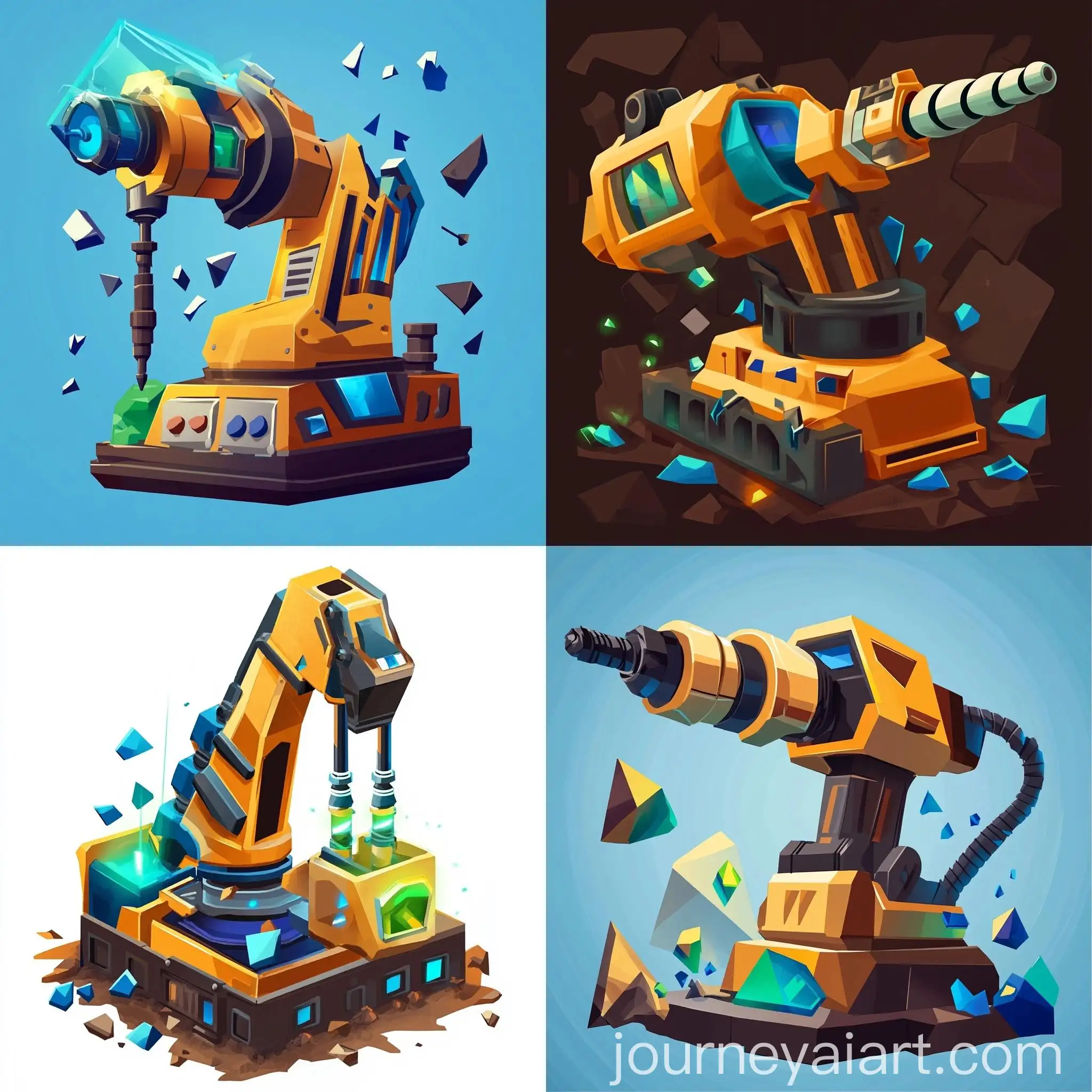Vector-Art-of-a-Big-Drill-Machine-for-Mobile-Game-Icon