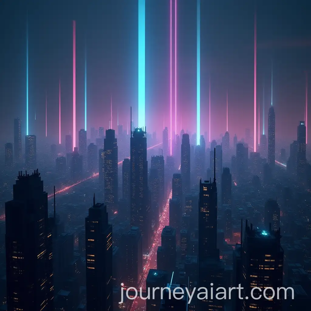 Futuristic-City-Skyline-at-Night-with-Neon-Lights-and-SciFi-Architecture