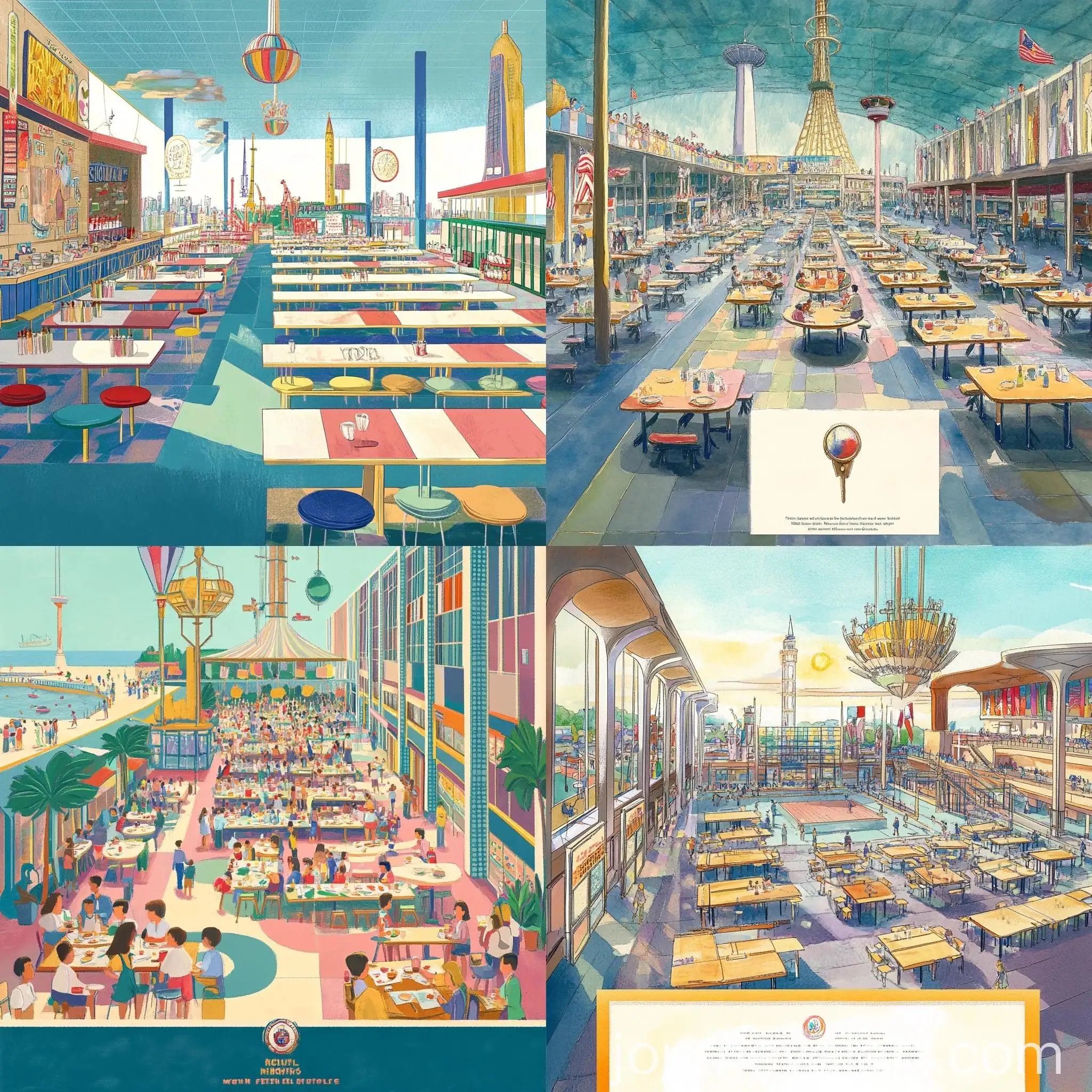 Middle-School-Notion-Style-Illustration-with-Refectory-Paper-Placemats
