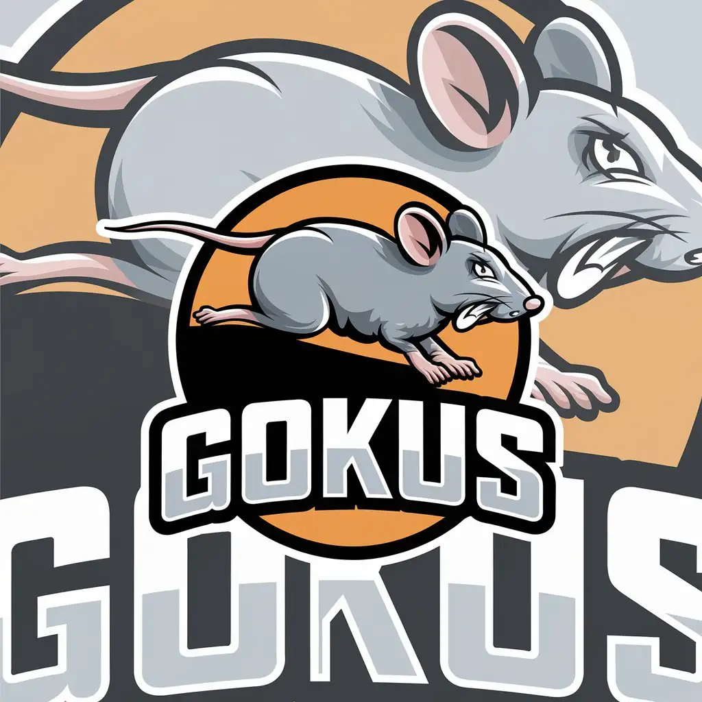 LOGO-Design-for-GOKUS-Rat-Repellent-Brand-with-Running-Mouse-and-Fearful-Expression