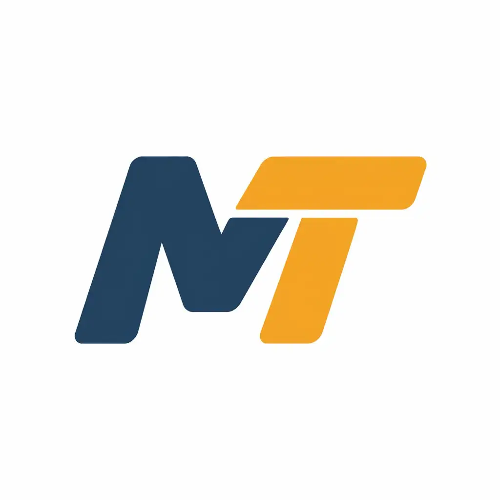 a vector logo design,with the text "MT", main symbol:MT,Moderate,be used in Internet industry,clear background