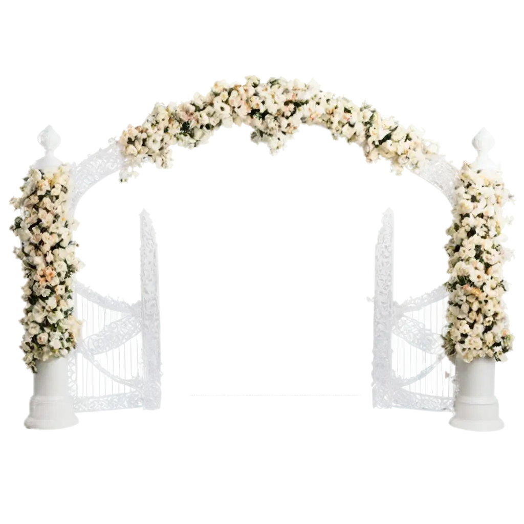 Create-Wedding-Gate-PNG-Image-Elegant-White-Design-for-Memorable-Celebrations