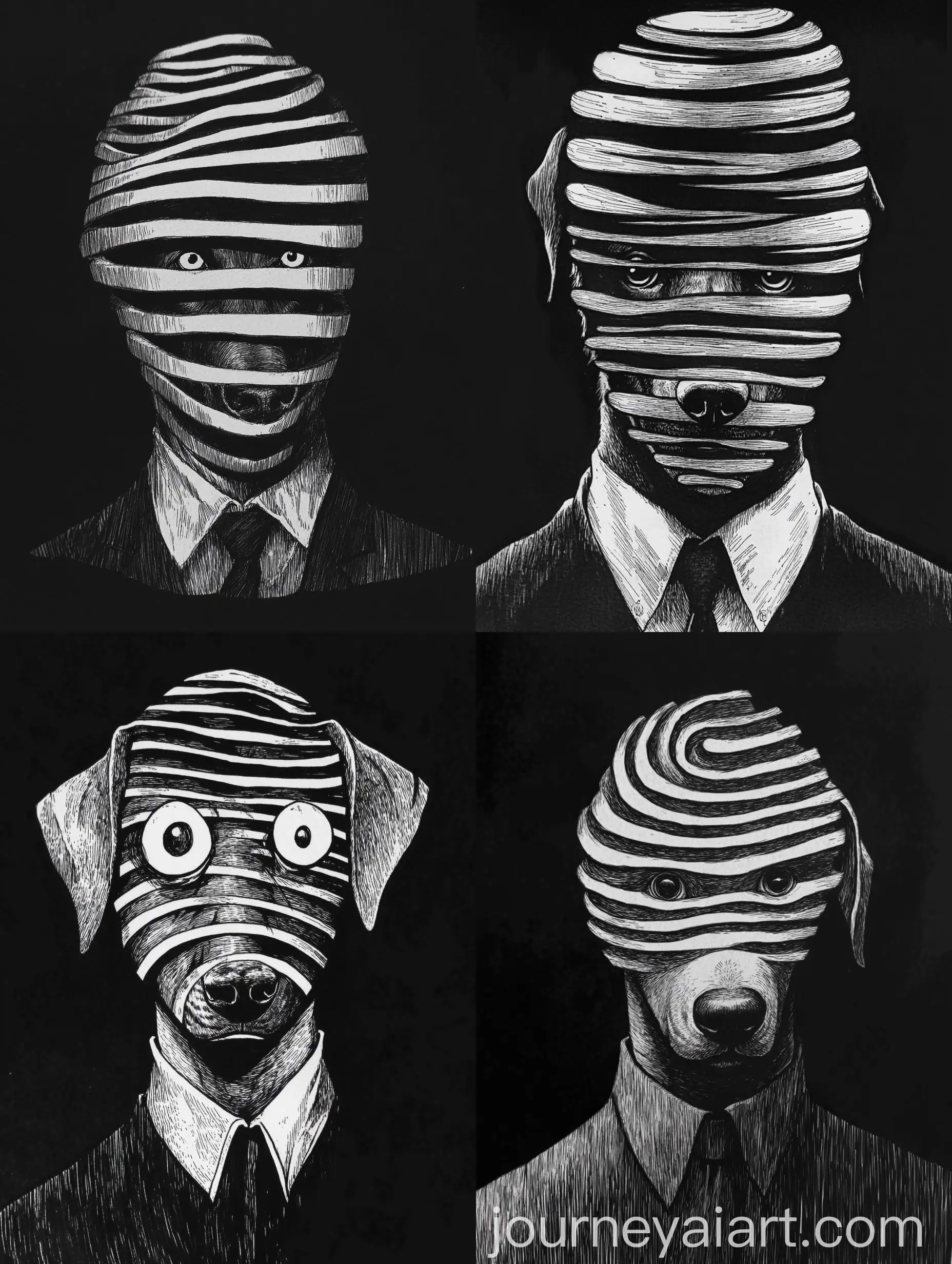 Surreal-Manga-Horror-Labrador-with-Disturbing-Spiral-Muzzle