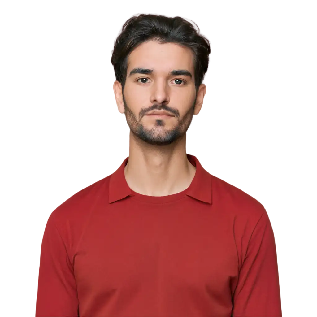 HighQuality-PNG-Image-of-a-Man-with-Red-Shirt-Versatile-Clear