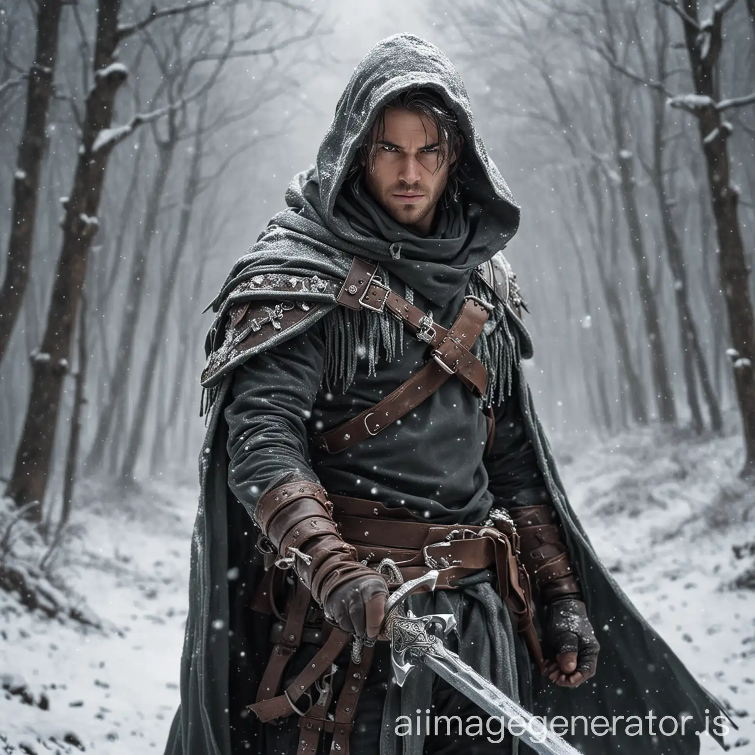 Fantasy-Ranger-with-Dual-Swords-in-Snowy-Wilderness