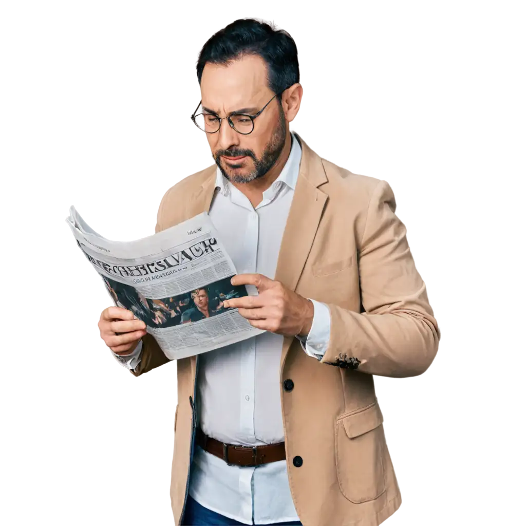 HighQuality-PNG-Image-of-an-Adult-Man-Reading-a-Newspaper