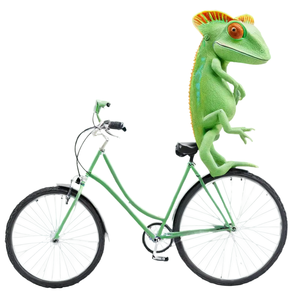 Colorful-Chameleon-on-a-Bike-HighQuality-PNG-Image-for-Creative-Projects