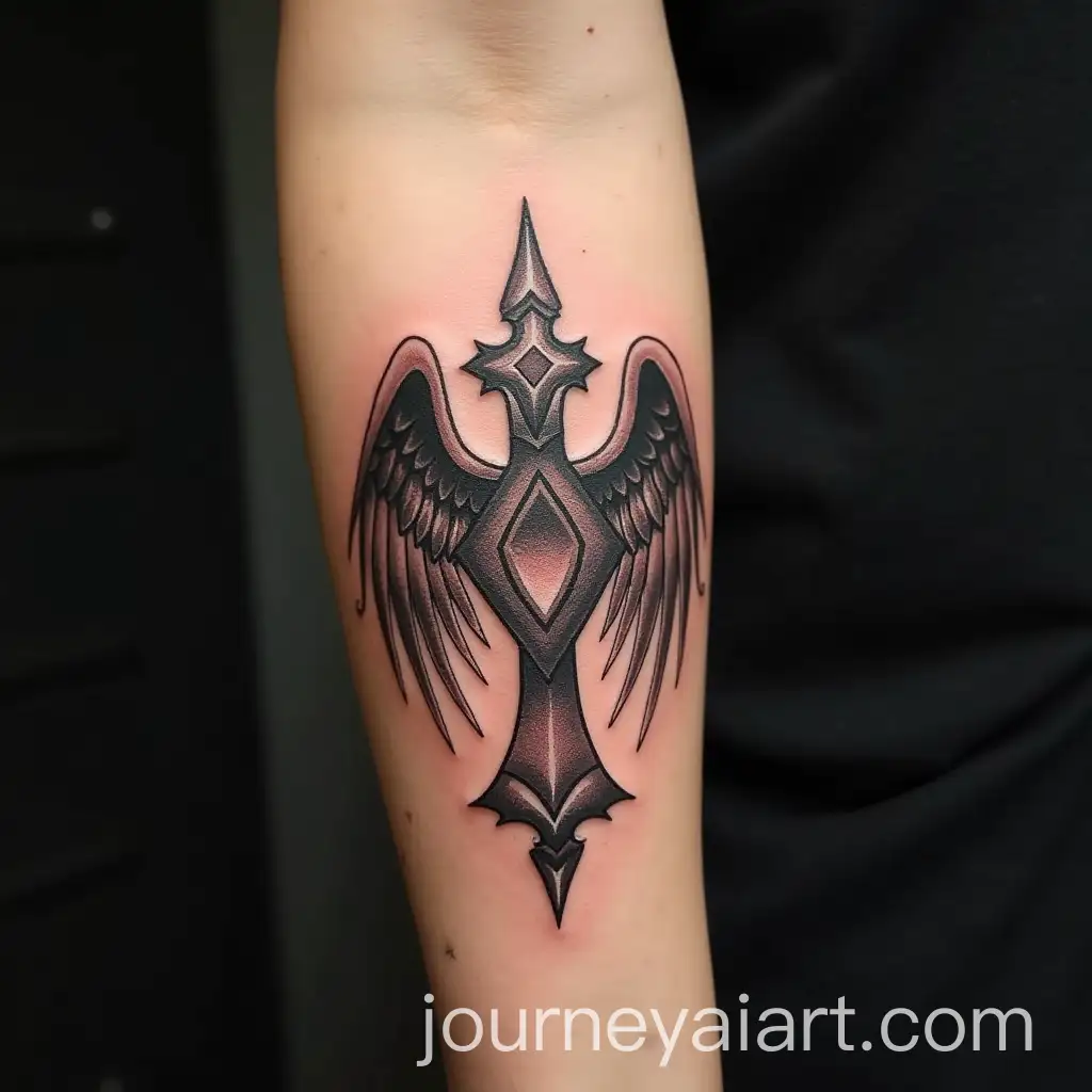 High-Quality-Graphics-of-Angelic-Power-Rune-Tattoo-on-Left-Forearm