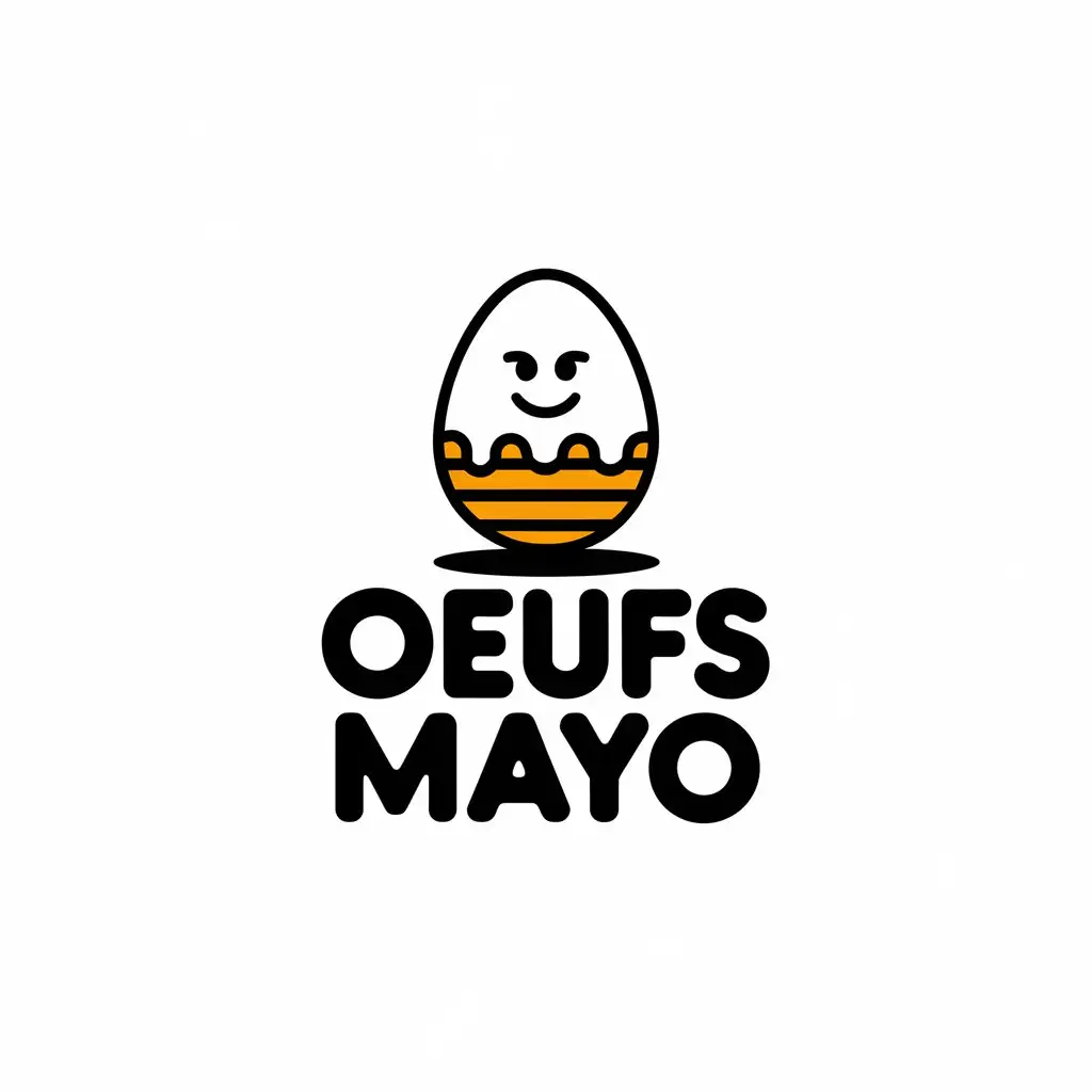 LOGO Design for Oeufs Mayo Fun Egg Bathing Suit Mascot for Restaurant Industry