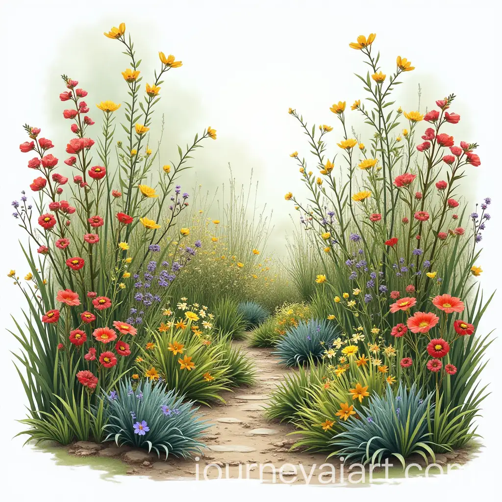 Natural-Garden-Design-with-Wildflowers-and-Ornamental-Plants