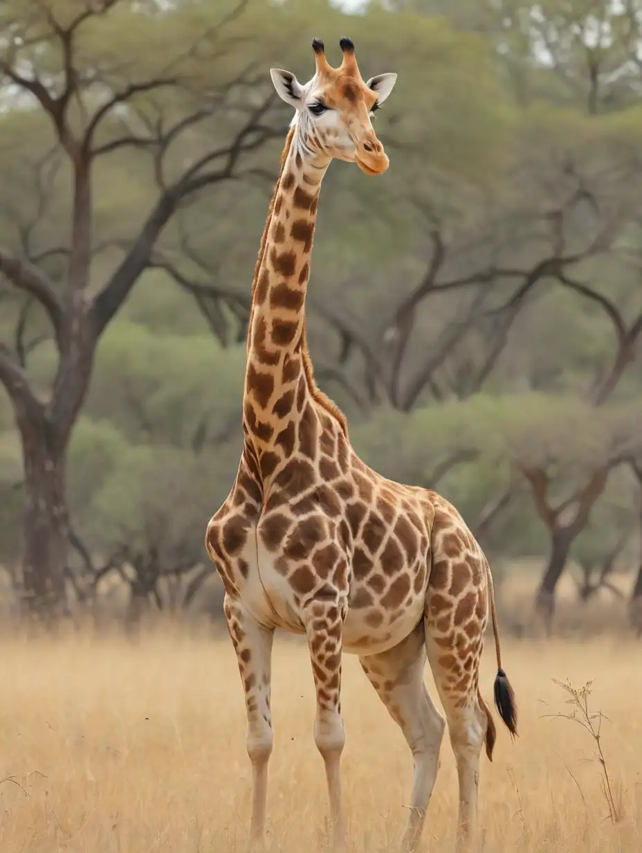 Majestic Giraffe in Natural Habitat