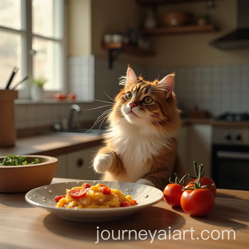 Cat-Cooking-in-the-Kitchen-with-a-Culinary-Scene