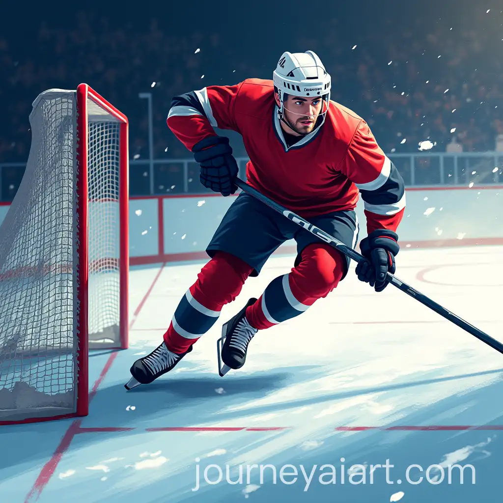 Inline-Hockey-Tournament-Poster-Featuring-Player-in-Action