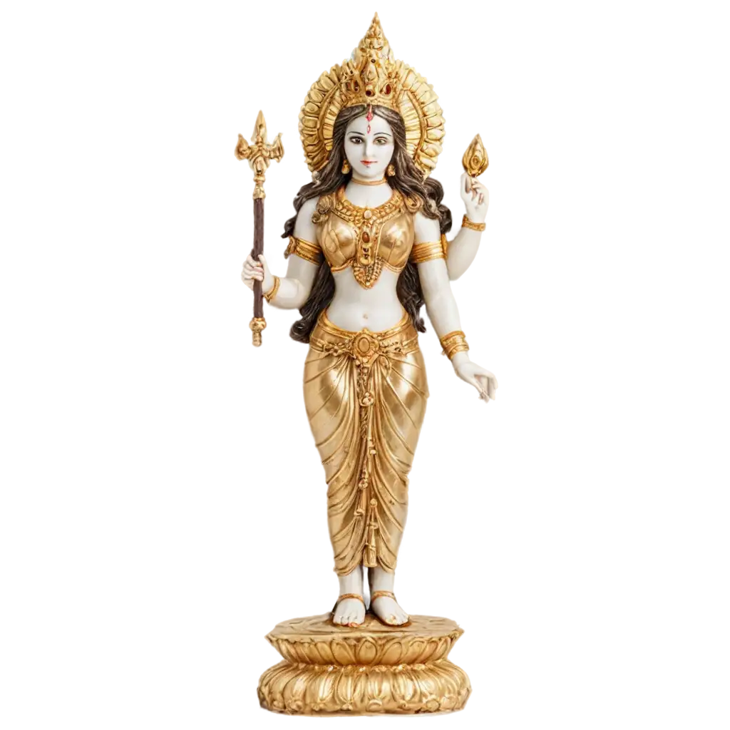 Radiant-Goddess-Durga-PNG-Embodiment-of-Nine-Divine-Forms