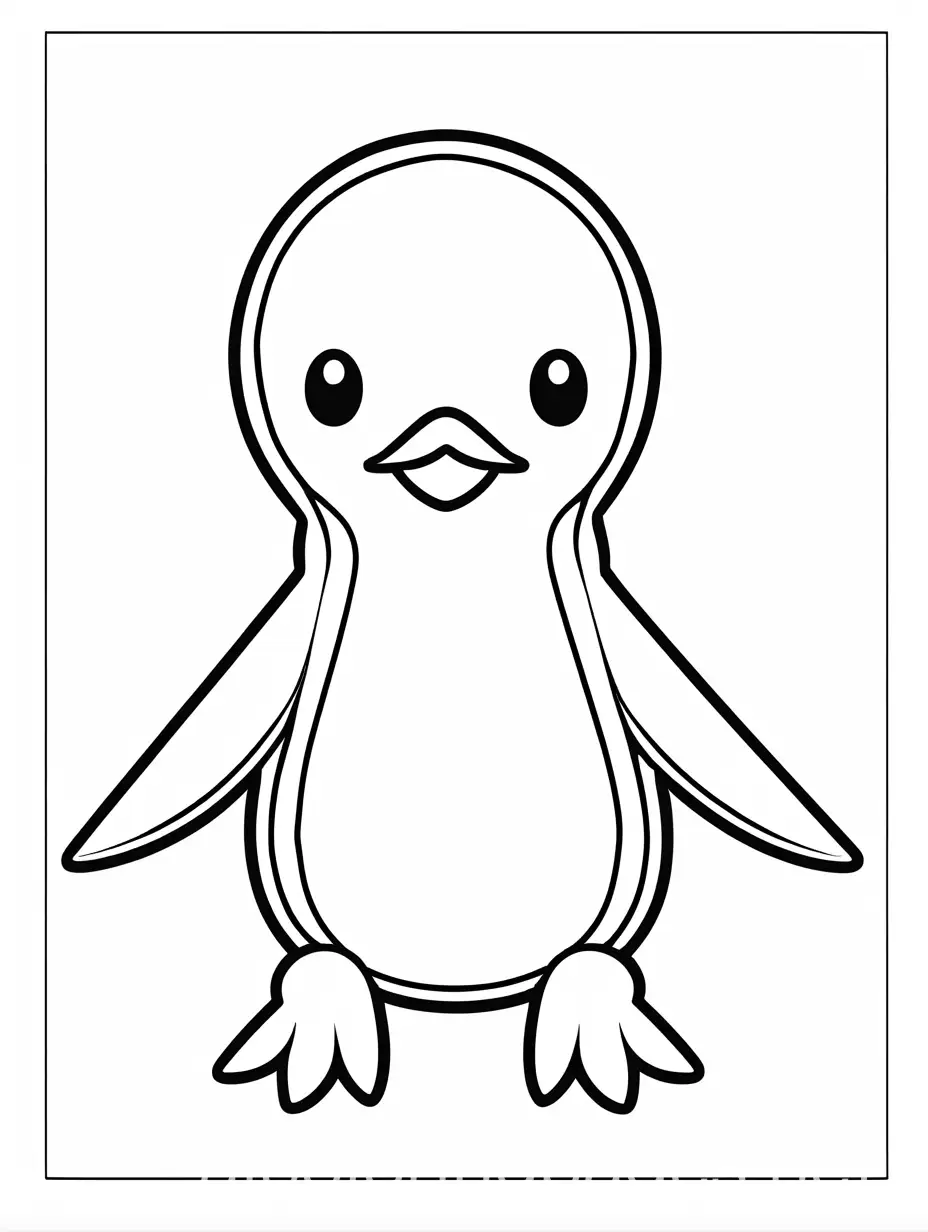 Generate a simple colouring image for kids of an playtypus (without backround)

, Coloring Page, black and white, line art, white background, Simplicity, Ample White Space. The background of the coloring page is plain white to make it easy for young children to color within the lines. The outlines of all the subjects are easy to distinguish, making it simple for kids to color without too much difficulty