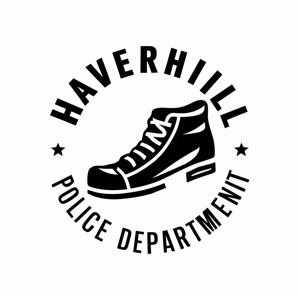 LOGO Design For Haverhill Police Department Shoe Symbol on Clear Background