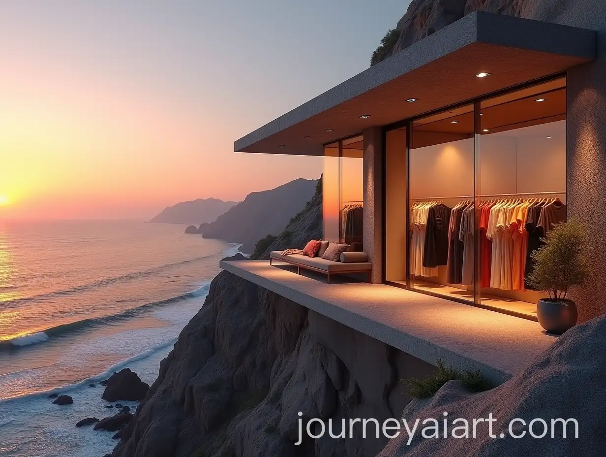 Sunset-Views-from-Ashtalic-A-Womens-Muslim-Clothing-Store-on-a-High-Cliff