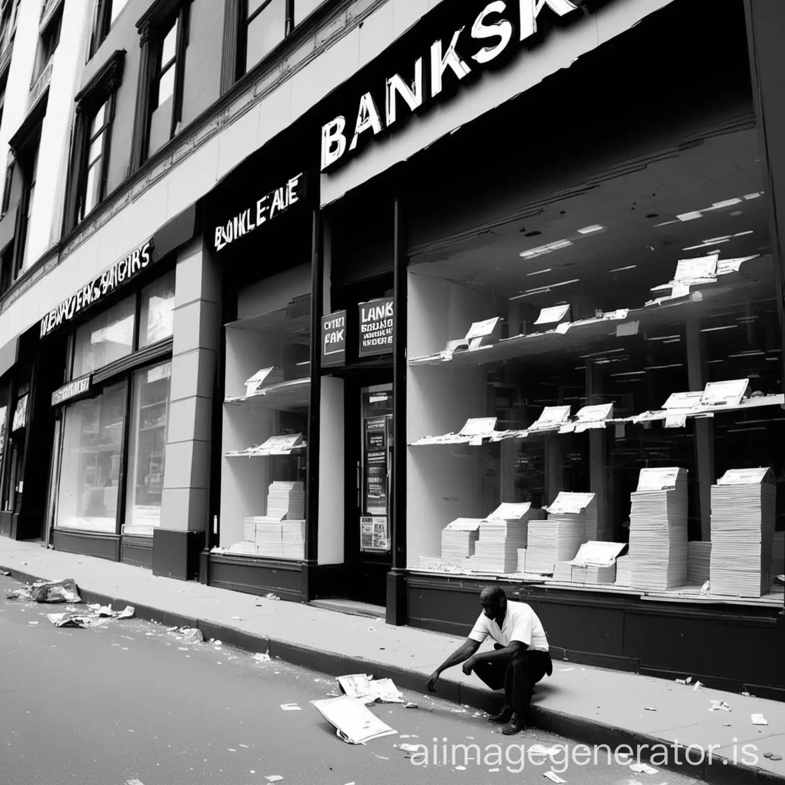 stores are going bankrupt, streets become poor and banks get richer