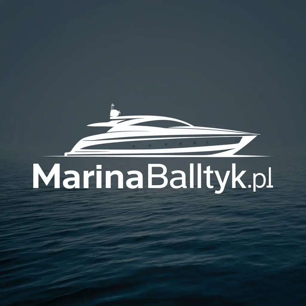 LOGO Design for marinabaltykpl Yacht Symbol with Clear Background for a Modern and Clean Aesthetic