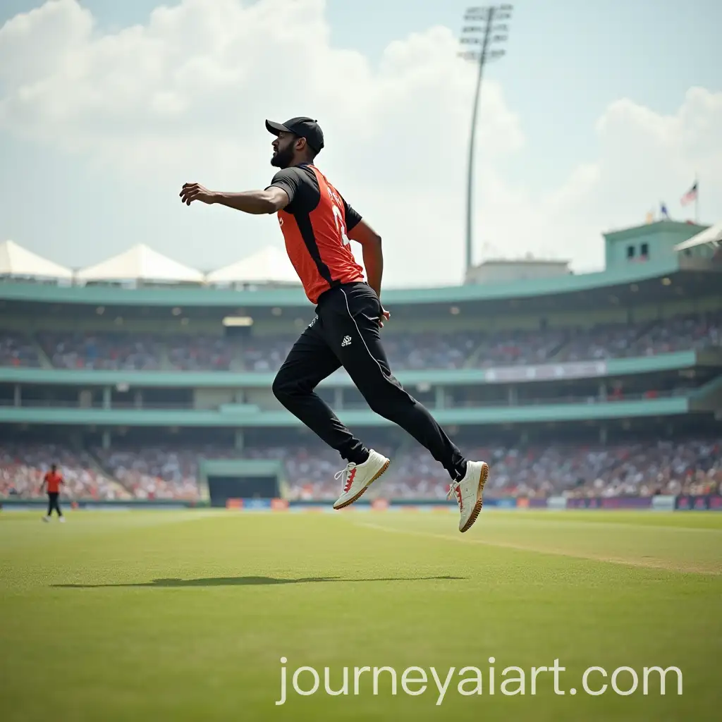 Man-Landing-in-Chinnaswamy-Stadium-During-a-Sporting-Event
