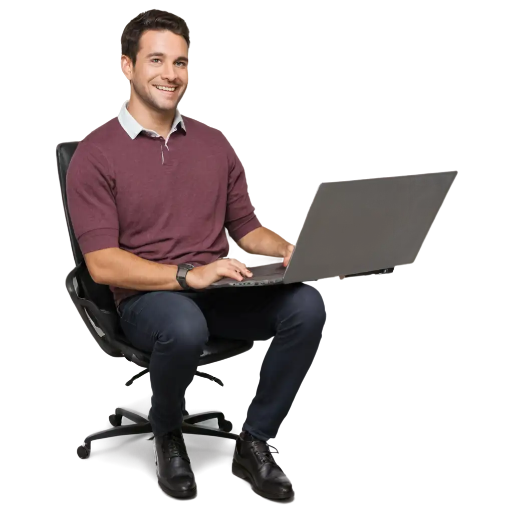 30YearOld-Guy-Playing-a-Game-on-Laptop-PNG-Image-with-Clear-and-Cheerful-Vibe