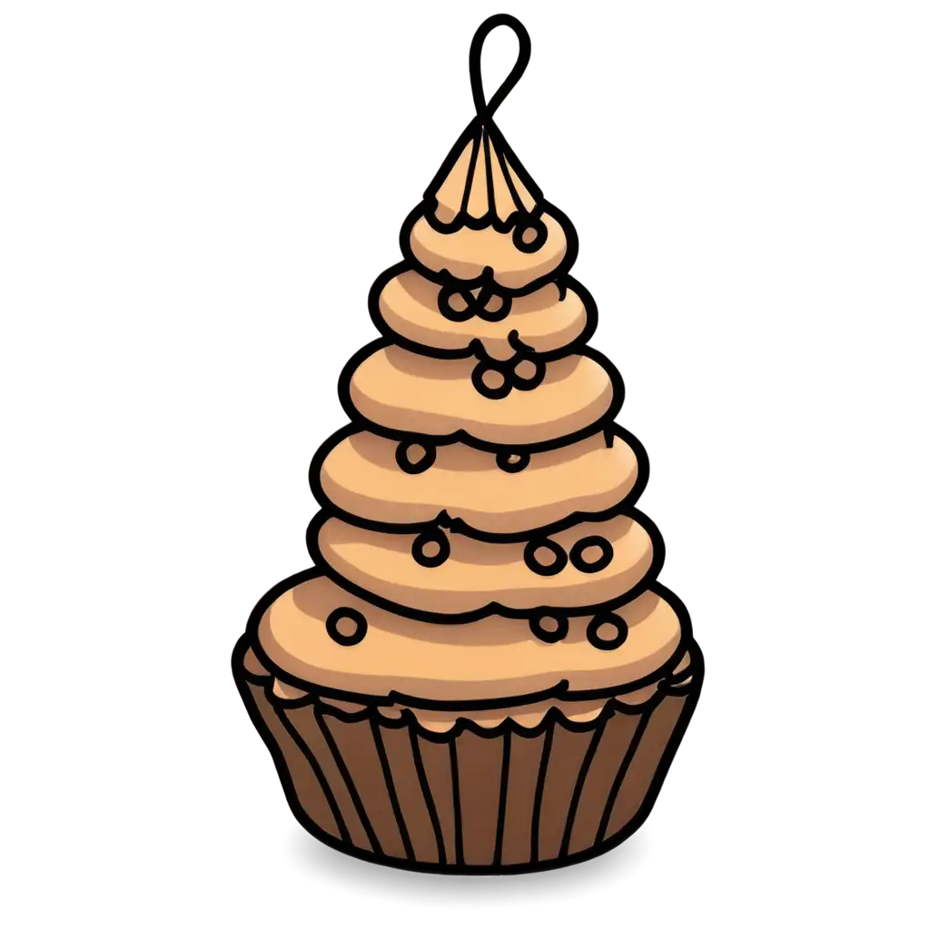 Cute-Kawaii-Cake-PNG-Illustrations-with-Black-Outline-and-Light-Shadow-HD-Quality