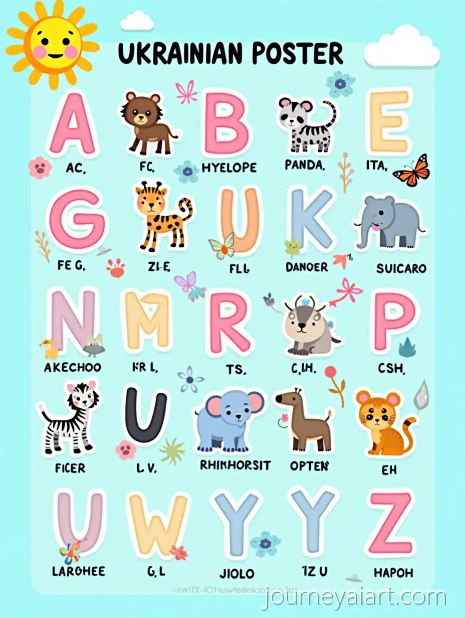 Ukrainian-Alphabet-Poster-for-Kids-with-Colorful-Animals-and-Fun-Illustrations