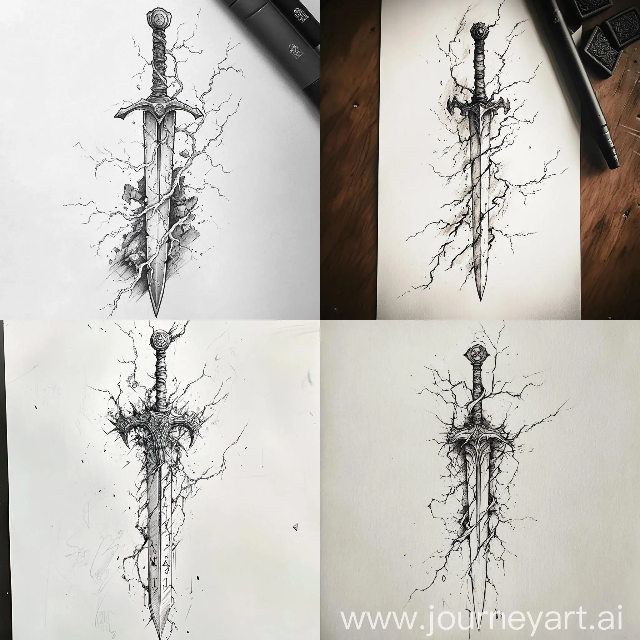 Tattoo-Sketch-Sword-Energy-Flow-with-Runes-and-Background