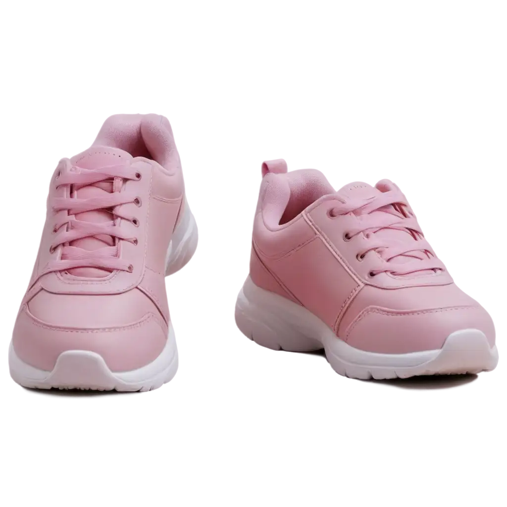 Cute-Pink-Sport-Shoes-for-Girls-with-White-Laces-PNG-Image-for-Stylish-Footwear-Graphics