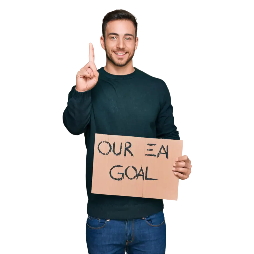 HighQuality-PNG-Image-of-IT-Tech-Guy-Holding-a-Sign-Saying-Our-Goal