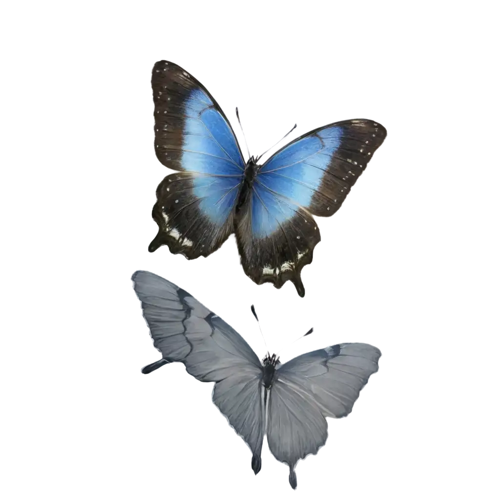 Blue-and-Gray-Butterfly-PNG-Image-HighQuality-Transparent-Graphic-for-Creative-Projects