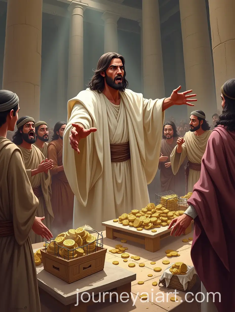 Jesus-Overturning-Tables-in-the-Temple-During-Marketplace-Chaos