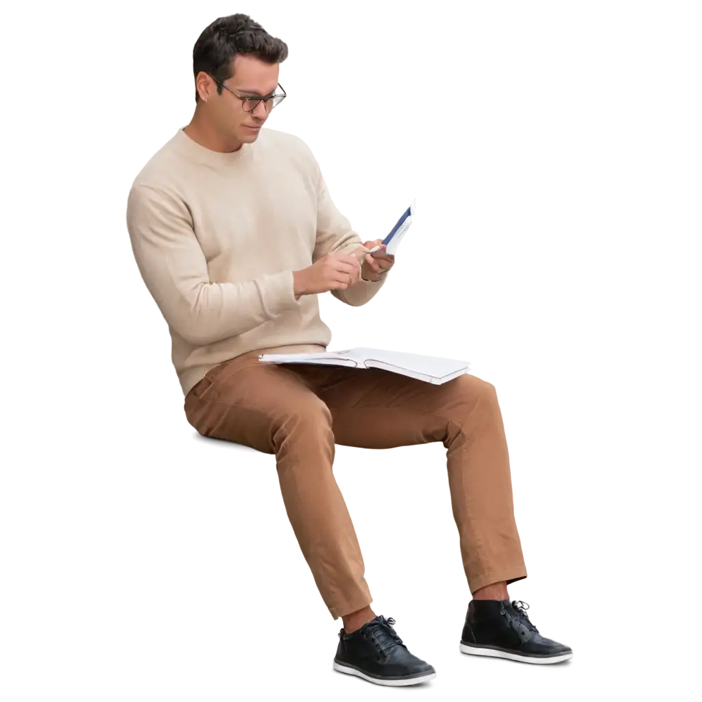 Detailed-PNG-Image-of-a-Man-Studying-AIGenerated-Artwork-for-Educational-Websites