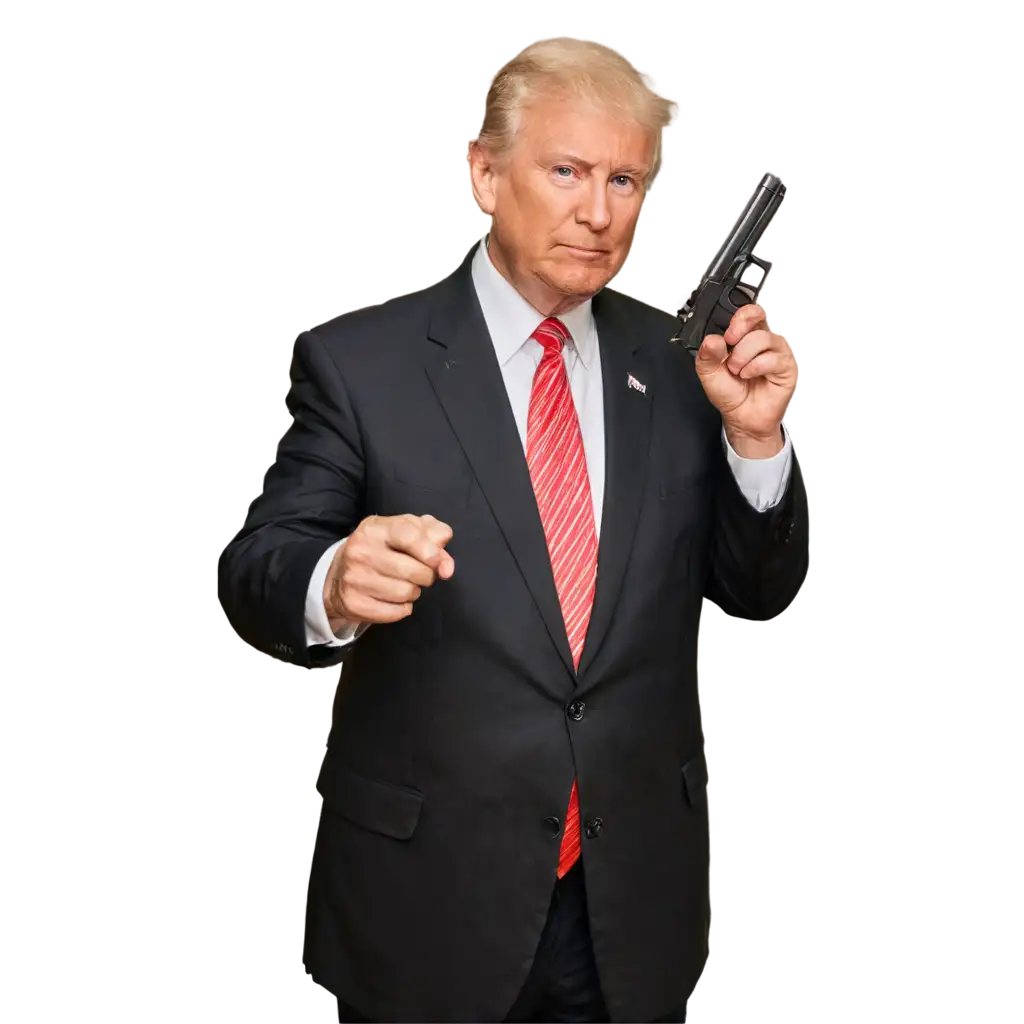 USA-President-with-Pistol-PNG-Image-Symbolizing-Leadership-and-Controversy