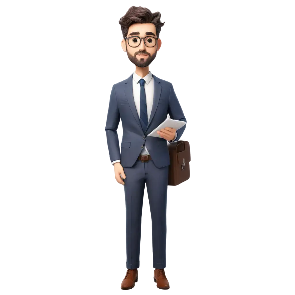 Line-Film-Style-Office-Worker-PNG-Image-for-Versatile-Digital-Use