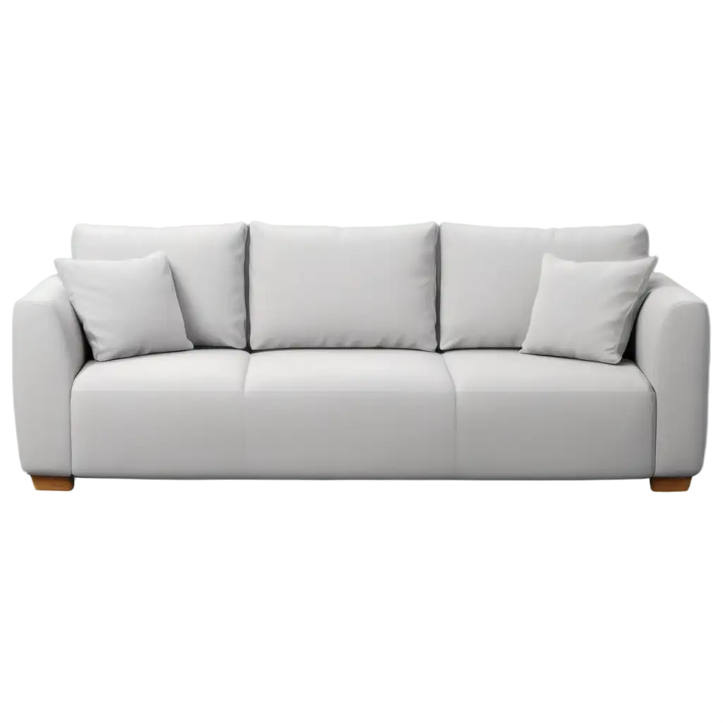 HighQuality-White-Gray-Sofa-PNG-Image-Isolated-on-Transparent-Background